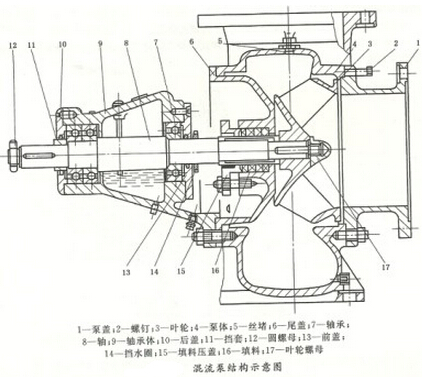 混流泵的結構圖